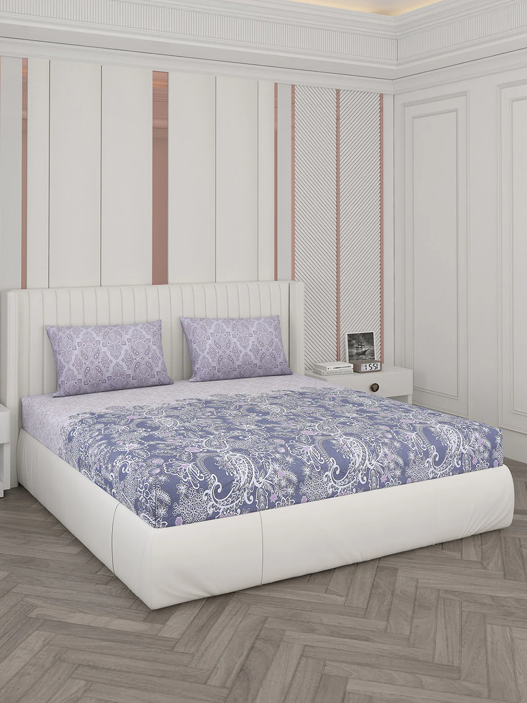 104 TC Cotton Double Bedsheet with 2 Pillow Covers - Updated - Updated - Updated