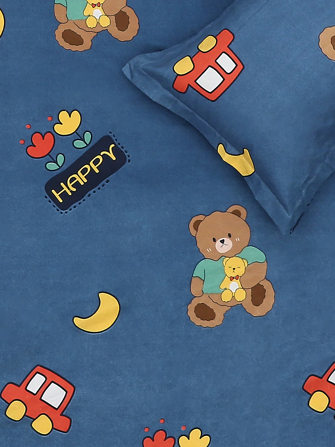 120 GSM Polyester Double Bed Bedsheet with 2 Pillow Covers - Updated - Updated - Image 6