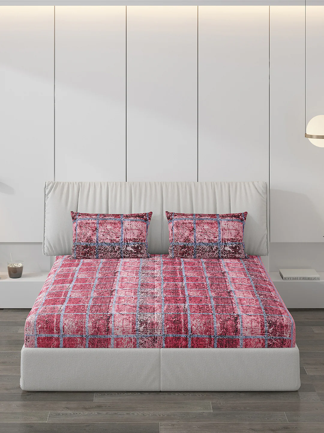 120 GSM Polyester Double Bed Bedsheet with 2 Pillow Covers - Updated - Updated - Image 3