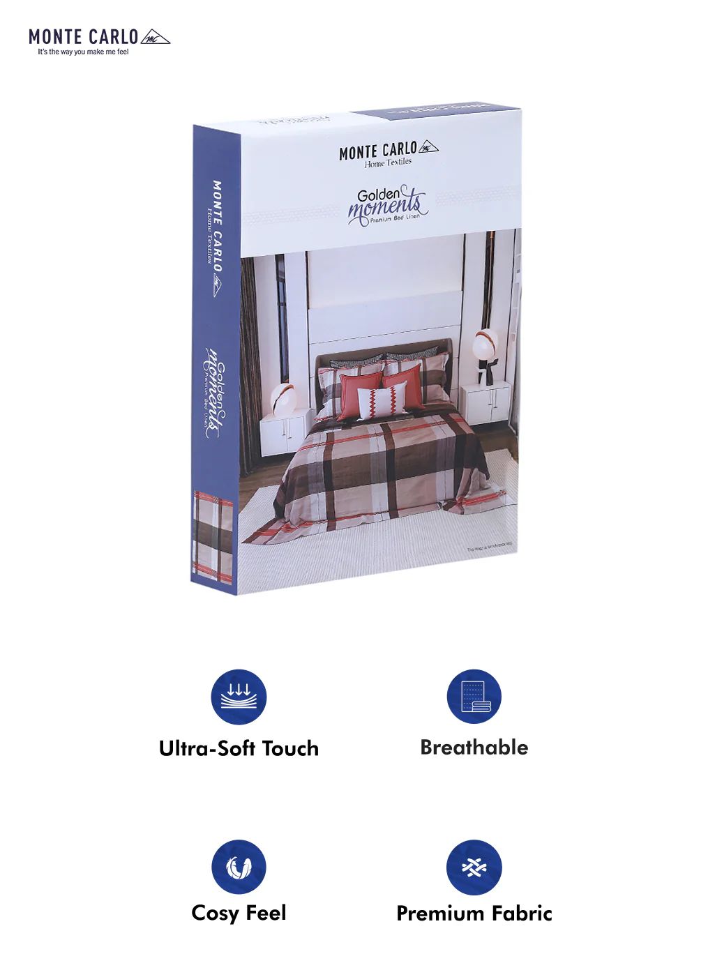 120 GSM Polyester Double Bed Bedsheet with 2 Pillow Covers - Updated - Updated - Image 10