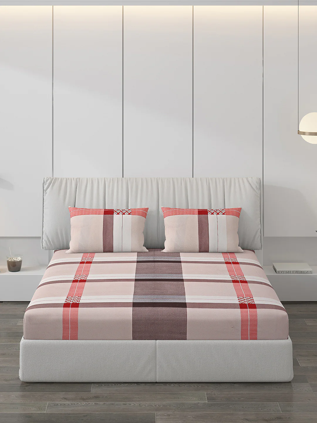 120 GSM Polyester Double Bed Bedsheet with 2 Pillow Covers - Updated - Updated - Image 3