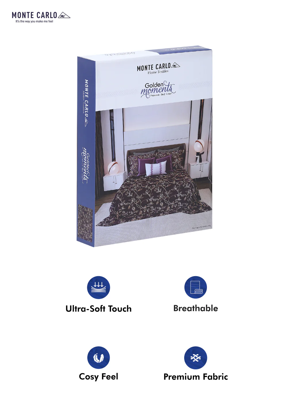 120 GSM Polyester Double Bed Bedsheet with 2 Pillow Covers - Updated - Updated - Image 10