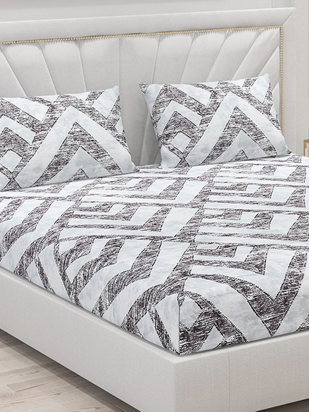 120 GSM Polyester Double Bed Bedsheet with 2 Pillow Covers - Updated - Updated - Image 5