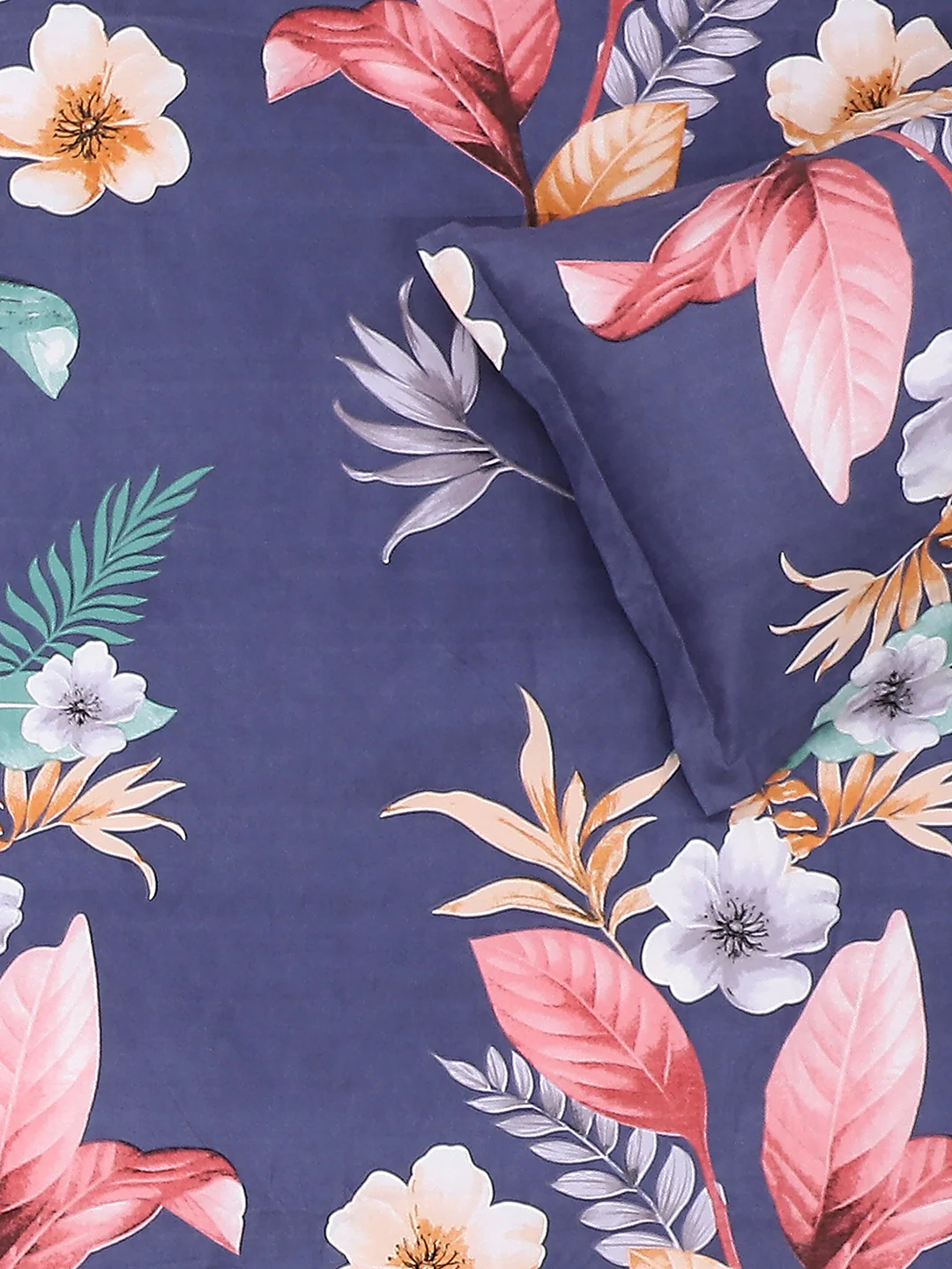 120 GSM Polyester Double Bed Bedsheet with 2 Pillow Covers - Updated - Updated - Image 6