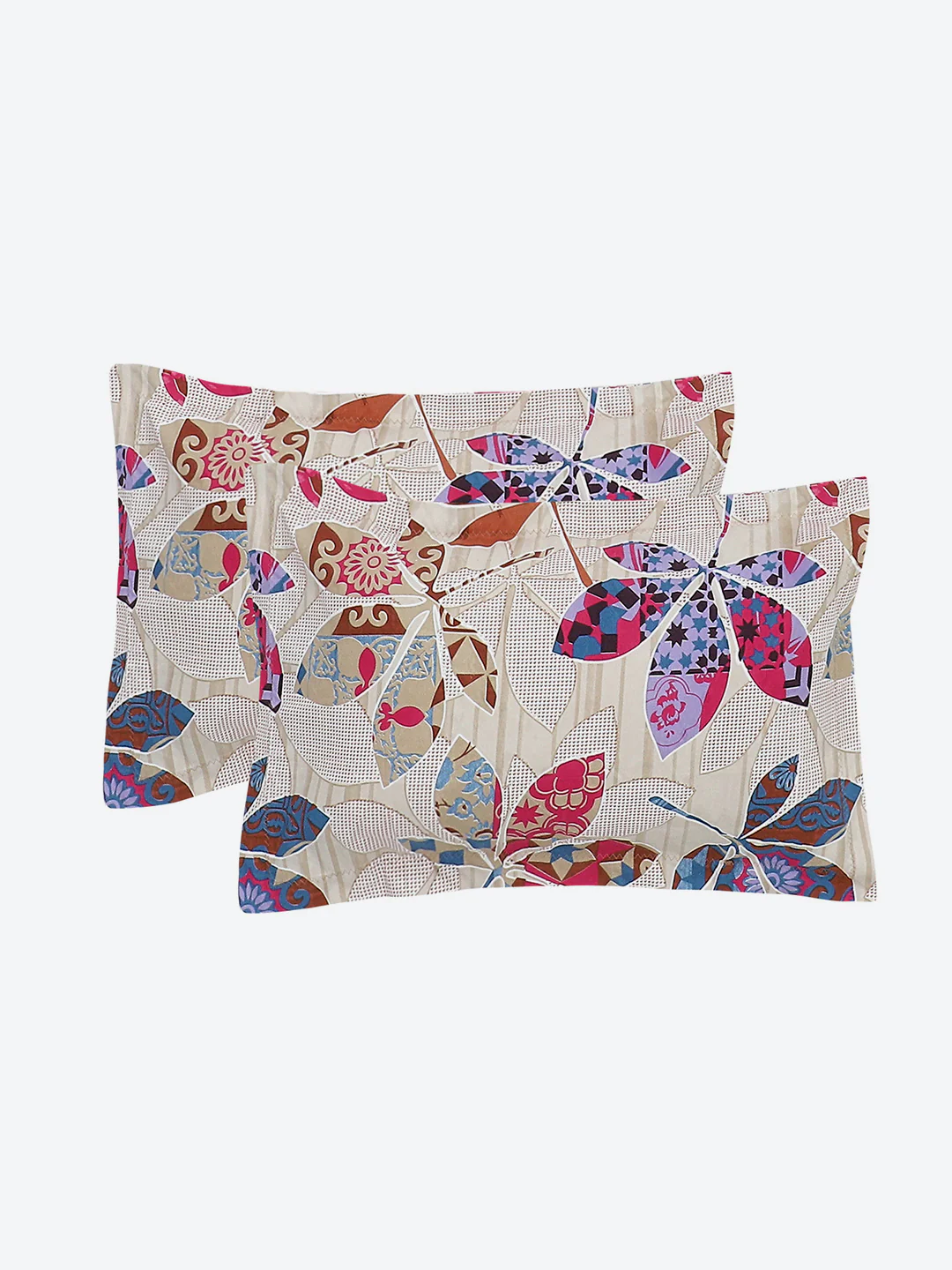 130 GSM Polyester Double Bed Bedsheet with 2 Pillow Covers - Image 8