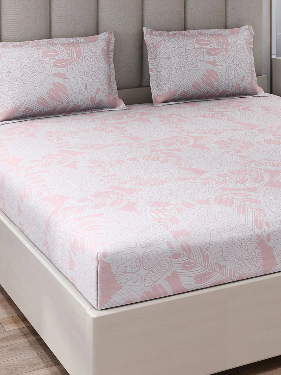 130 GSM Polyester King Size 1 Bedsheet with 2 Pillow Covers (Royal King)