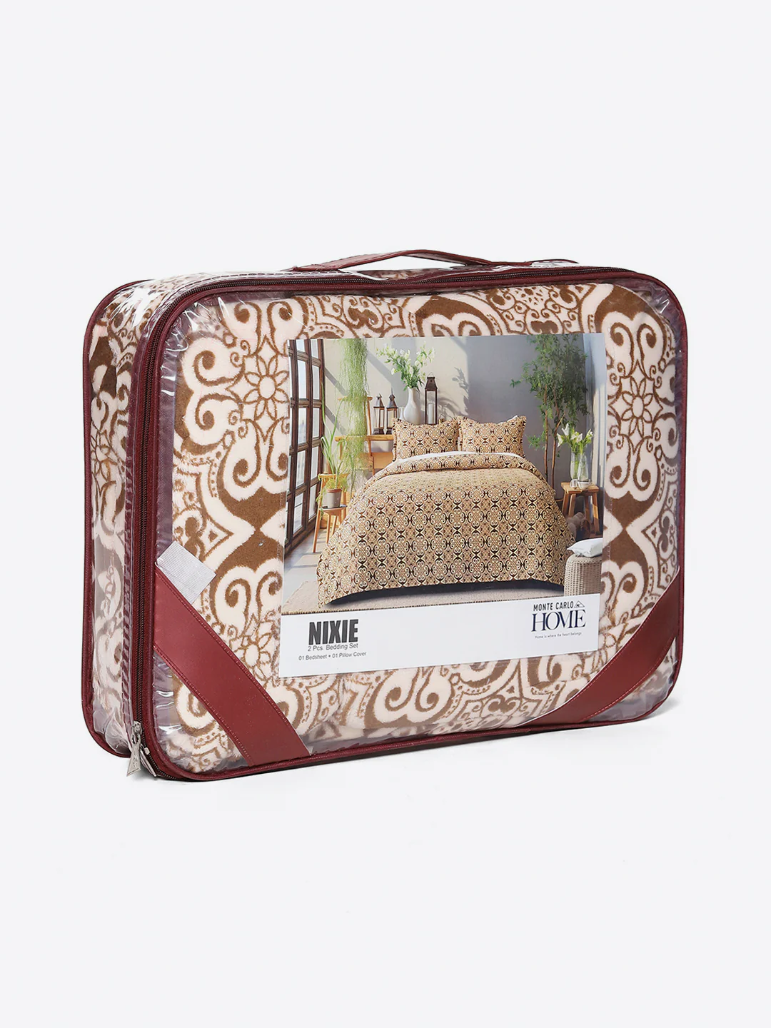 264 GSM 100% Polyester Single Bed 1 Bedsheet with 1 Pillow Cover (Nixie Piece) - Image 9