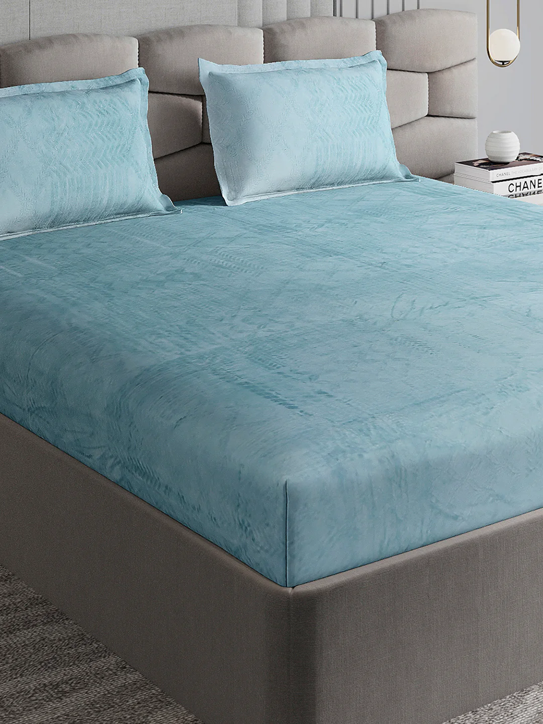 267 GSM 100% Polyester King Bed 1 Bedsheet with 2 Pillow Cover (Master Piece)