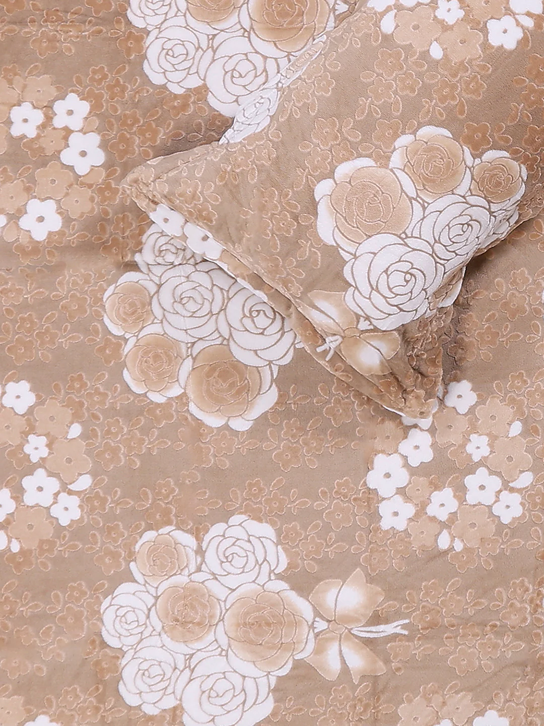 393 GSM 100% Polyester King Bed 1 Bedsheet with 2 Pillow Cover (Golden Choice) - Image 5