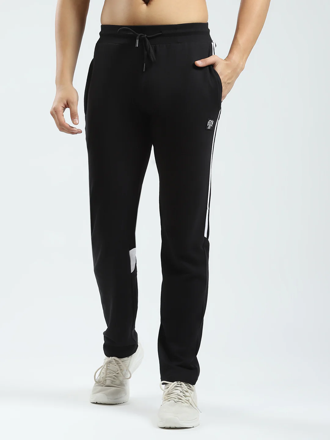 Rock.it Men Black Solid Regular Fit Lower