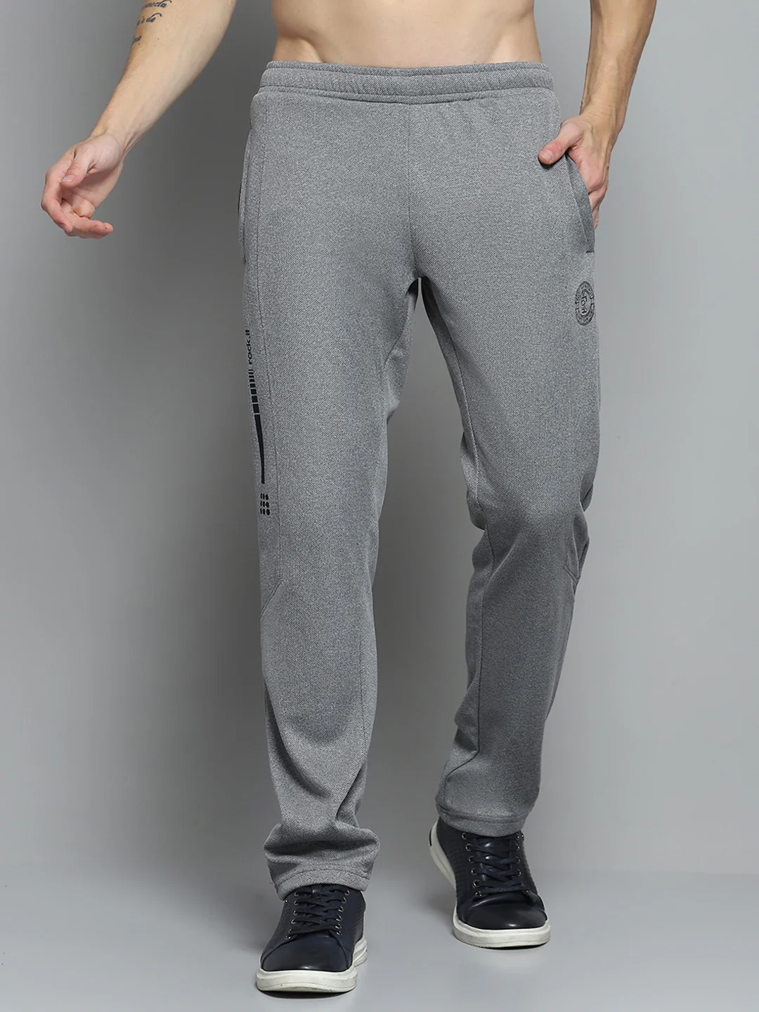 Rock.it Men Grey Printed   Lower