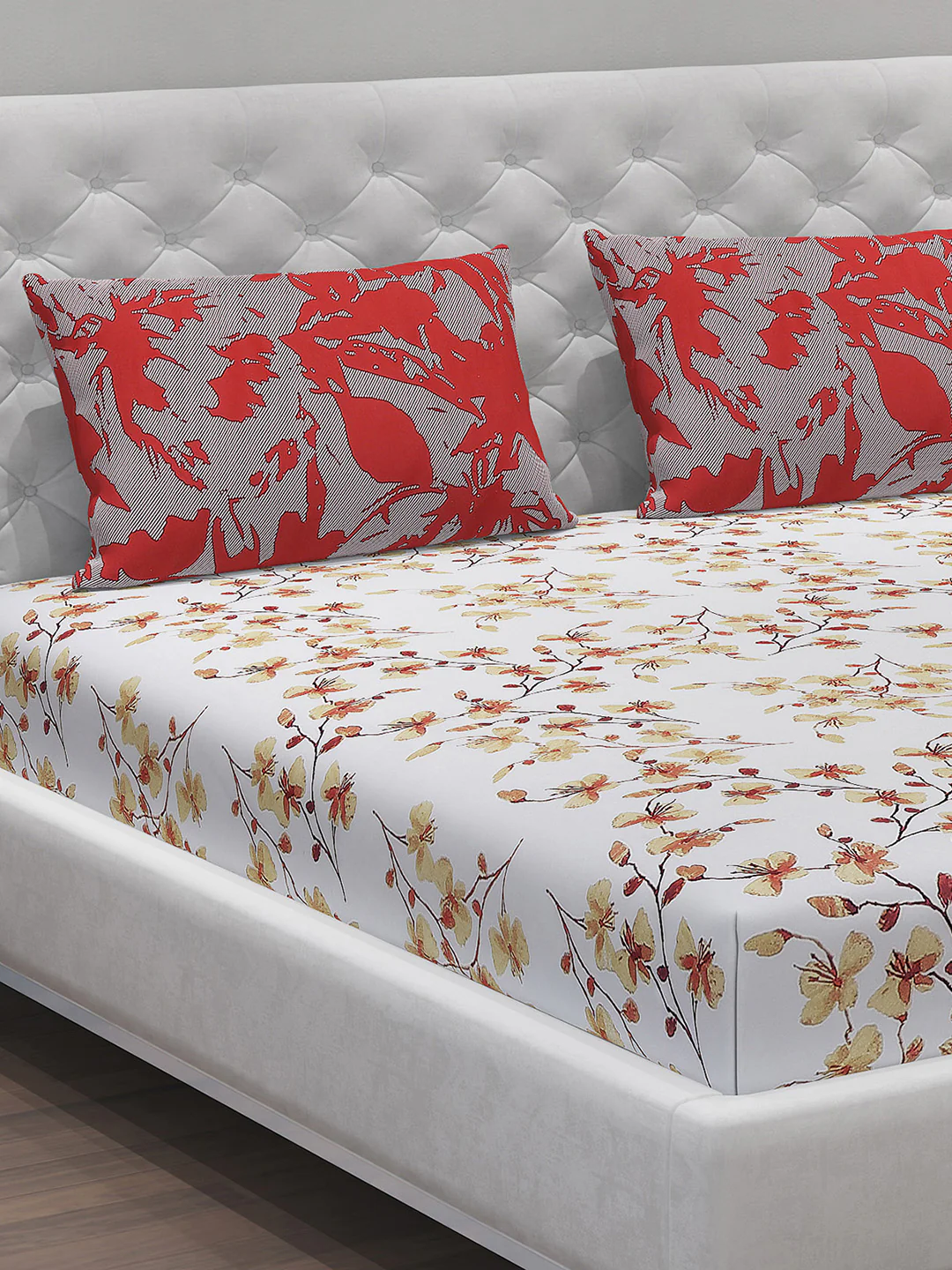 MOCA by Monte Carlo 104 GSM Cotton Double Bedsheet (2 Pcs Set)