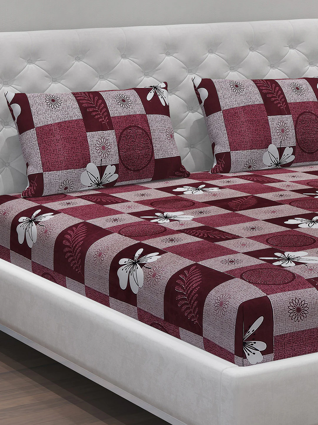 MOCA by Monte Carlo 120 GSM Microfibre Double Bedsheet (2 Pcs Set)