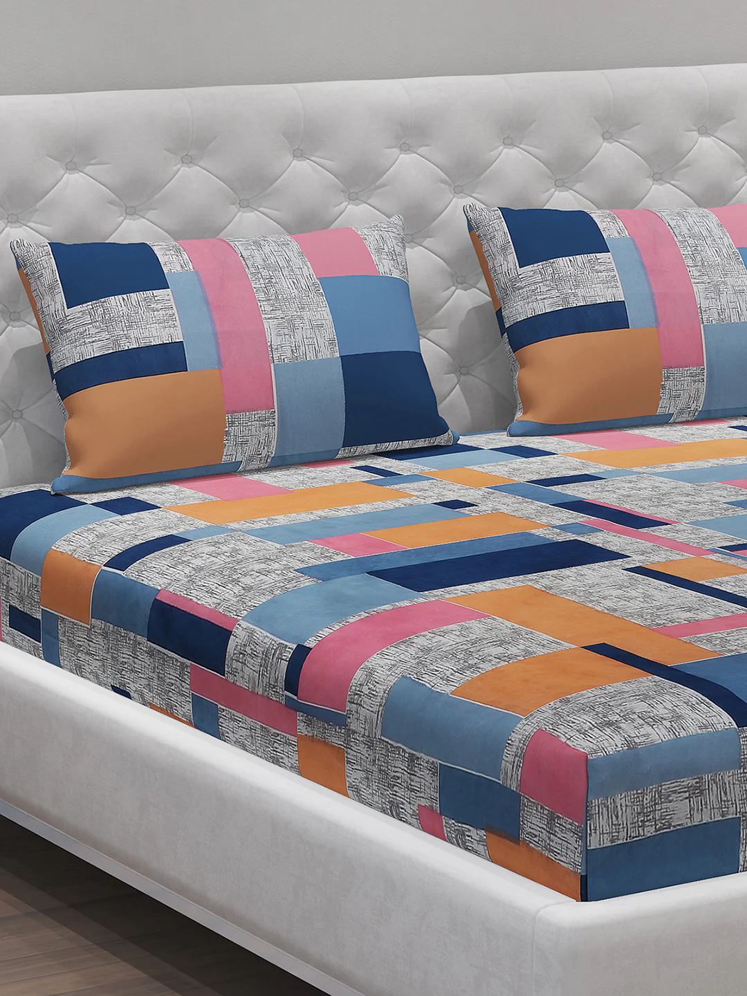 MOCA by Monte Carlo 120 GSM Microfibre Double Bedsheet with 2 Pillow Covers