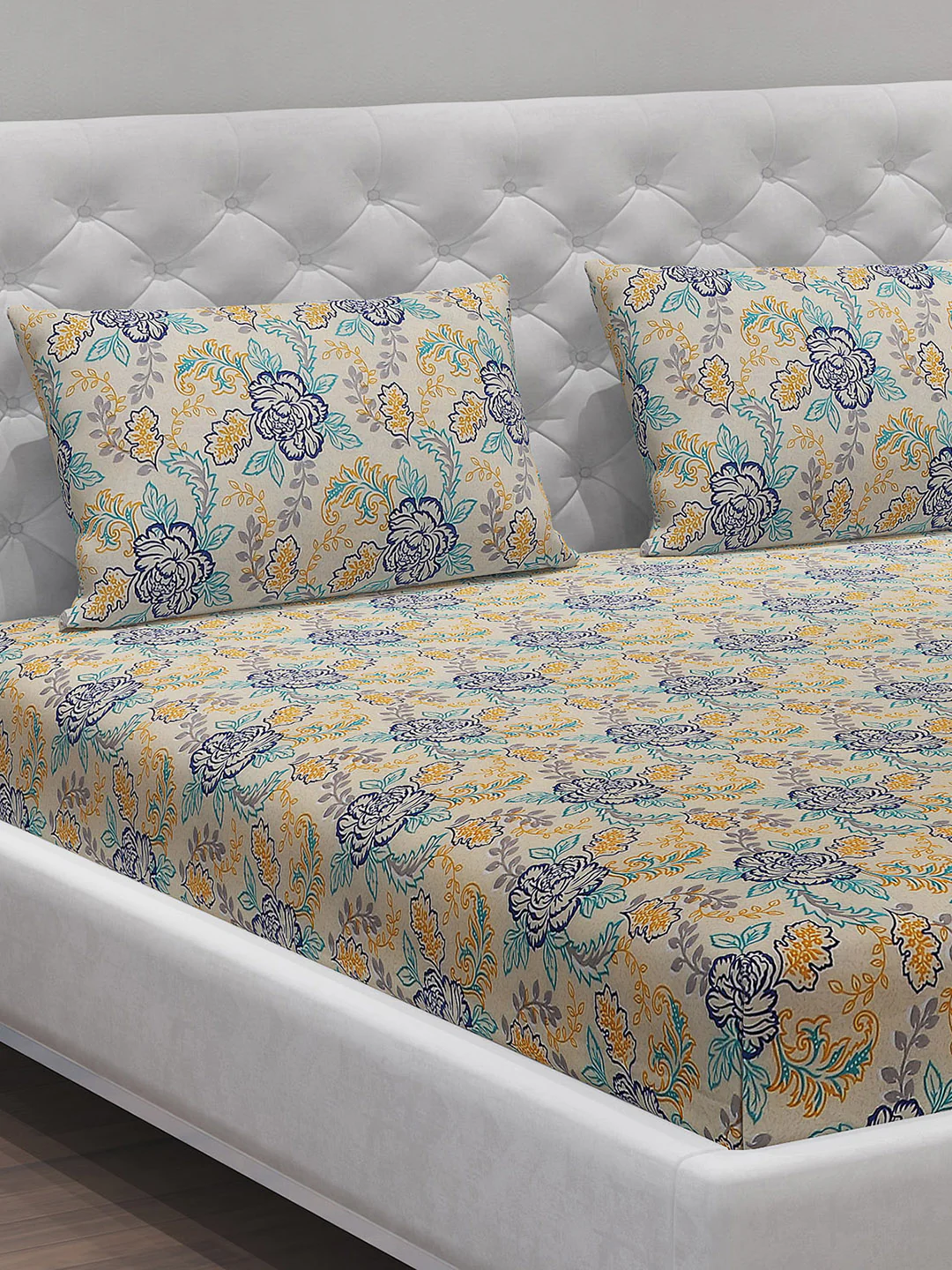 MOCA by Monte Carlo 120 GSM Microfibre Double Bedsheet with 2 Pillow Covers