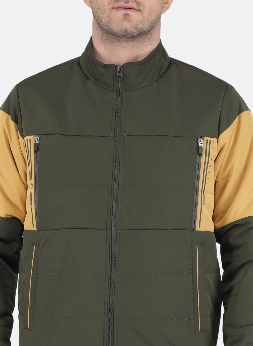 Men Olive Solid Sweatshirt - Image 5