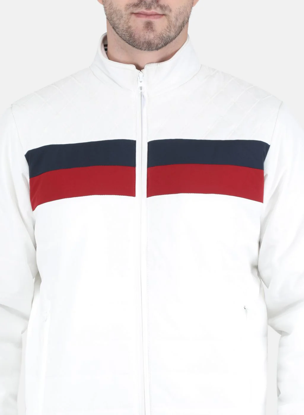 Men White Solid Sweatshirt - Image 5