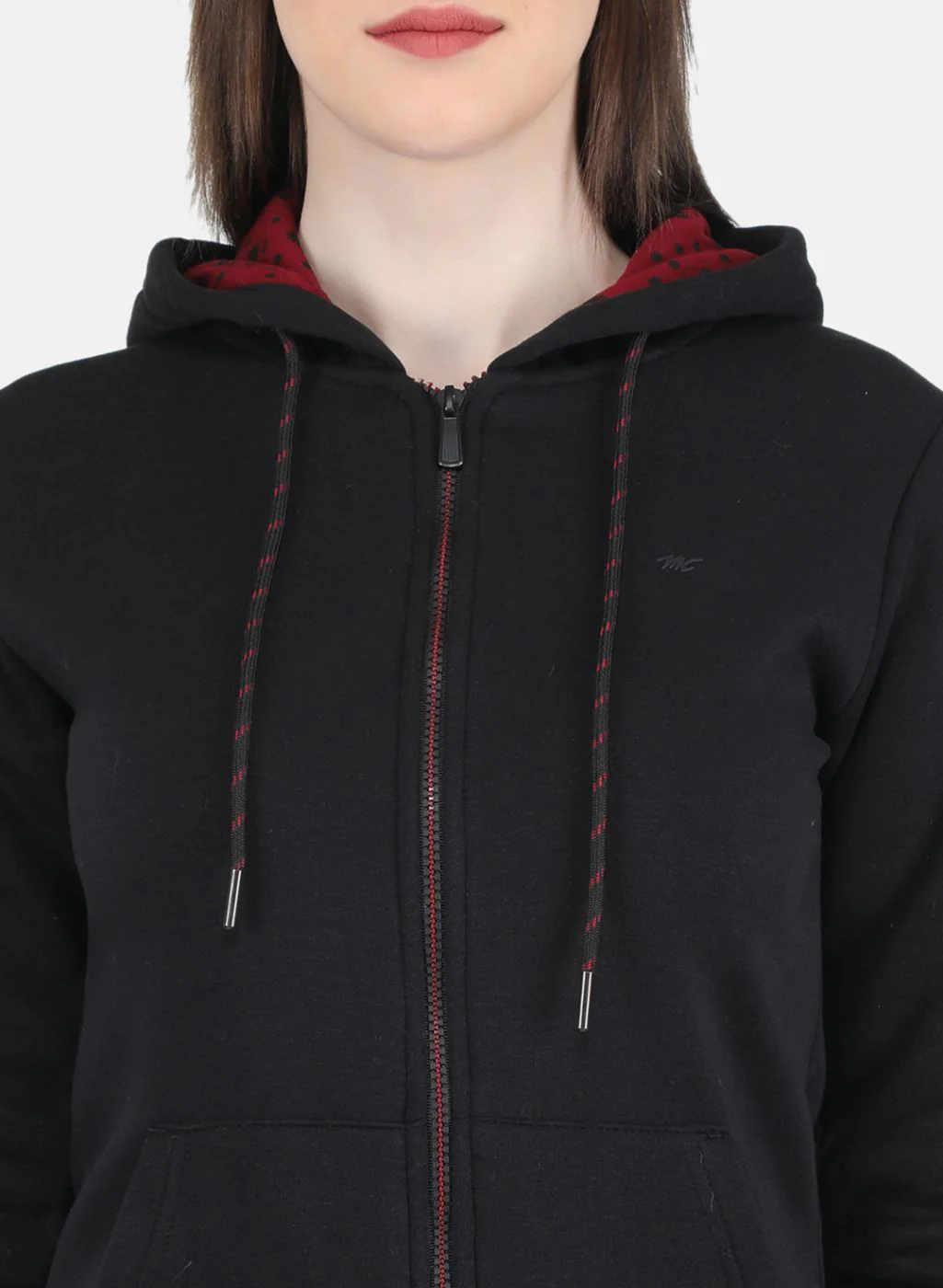 Women Black Solid Tracksuit - Image 6