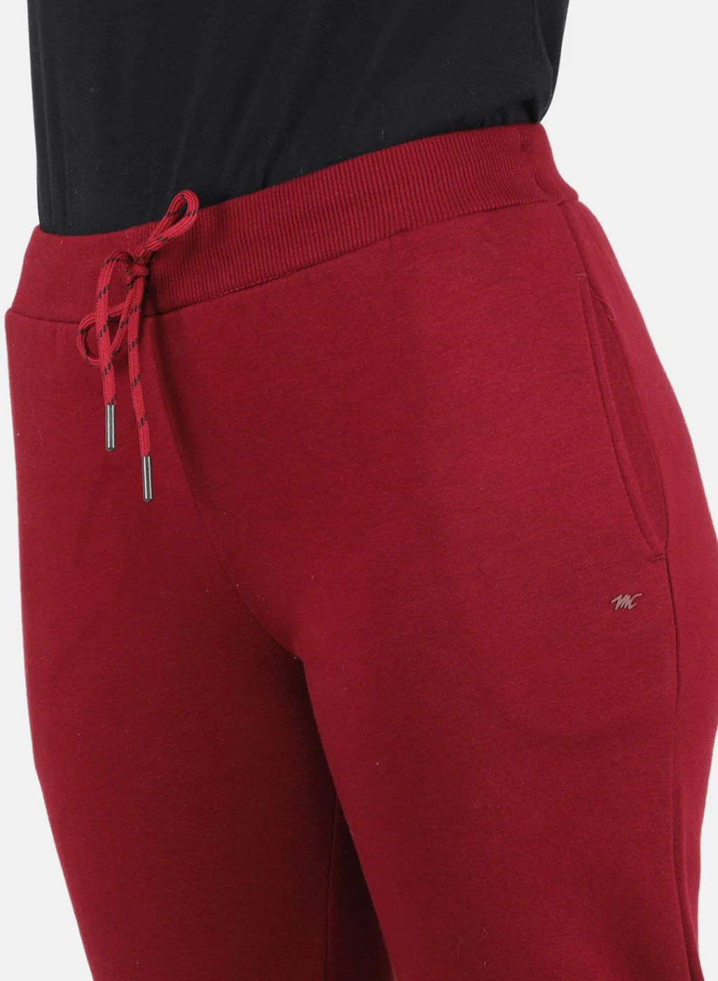 Women Maroon Solid Tracksuit - Image 5
