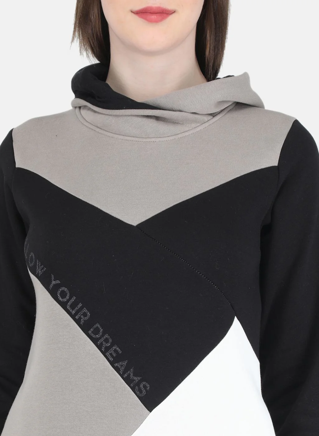 Women Multicolor Solid Sweatshirt - Image 5