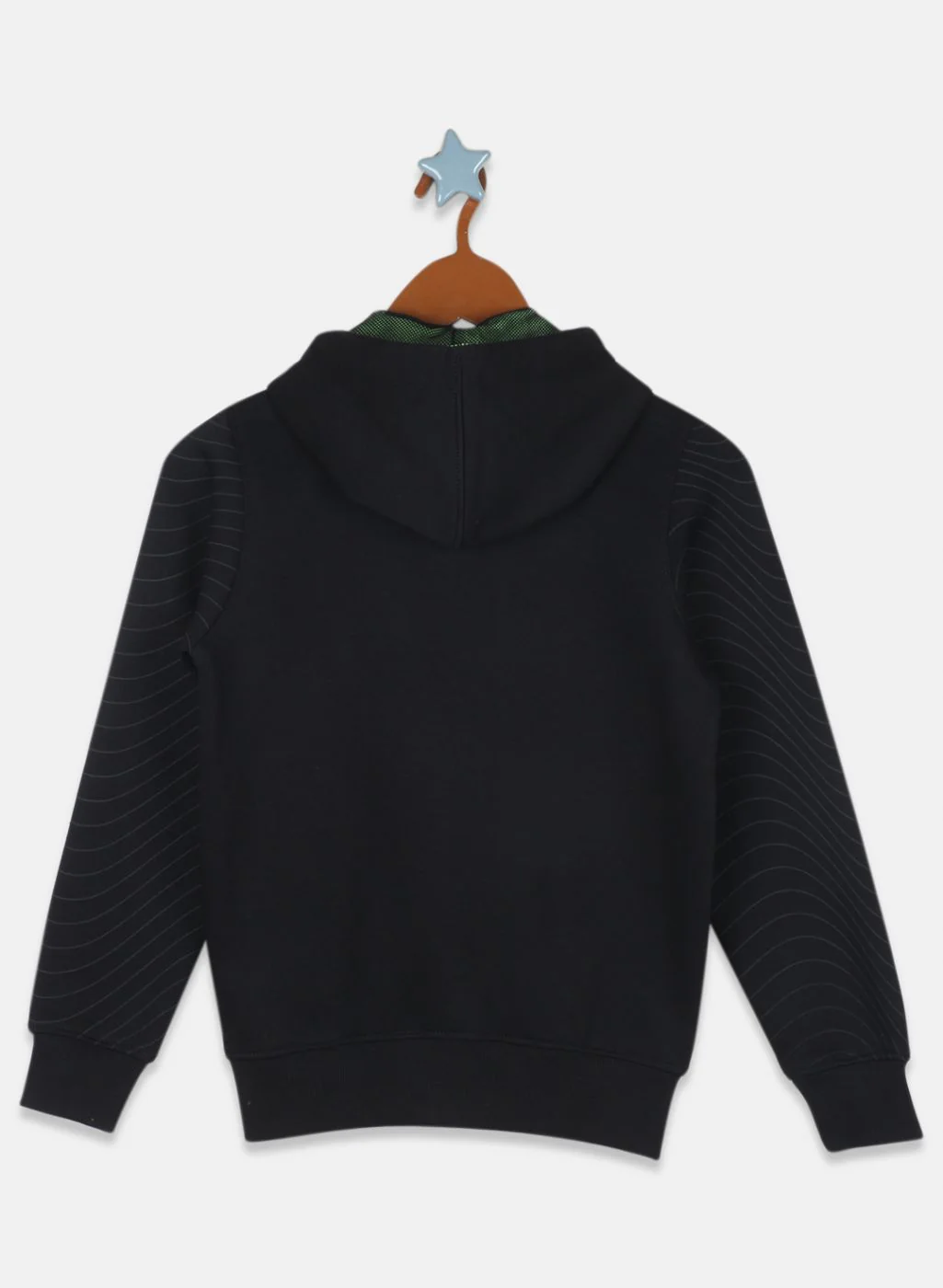Boys Black Printed Sweatshirt - Image 2
