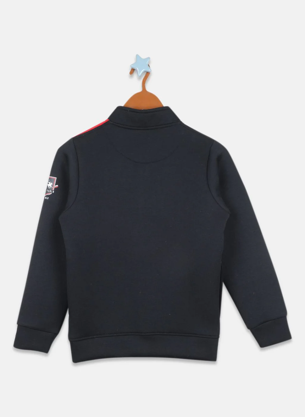 Boys Black Printed Tracksuit - Image 4