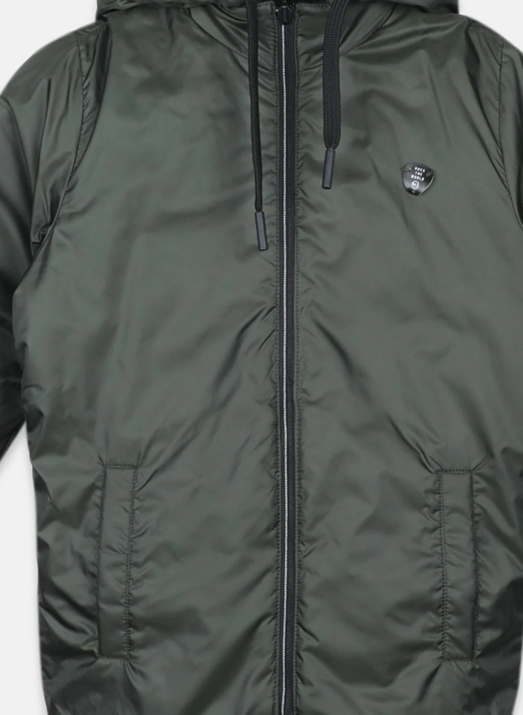 Boys Black Reversible Solid Jacket - Image 6