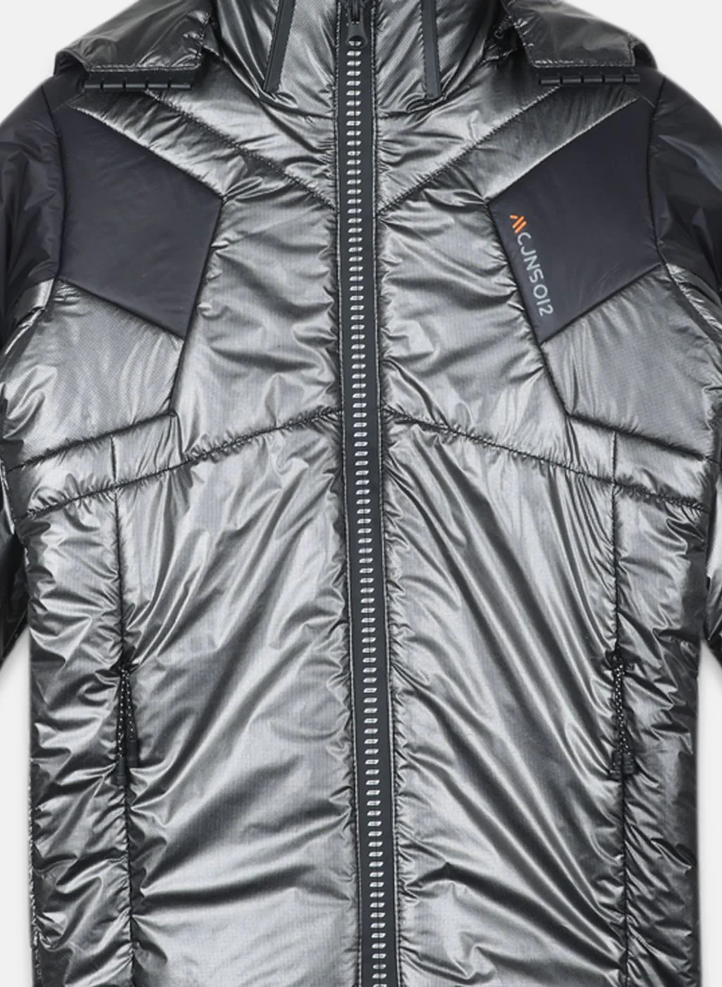 Boys Black Self Design Jacket - Image 3