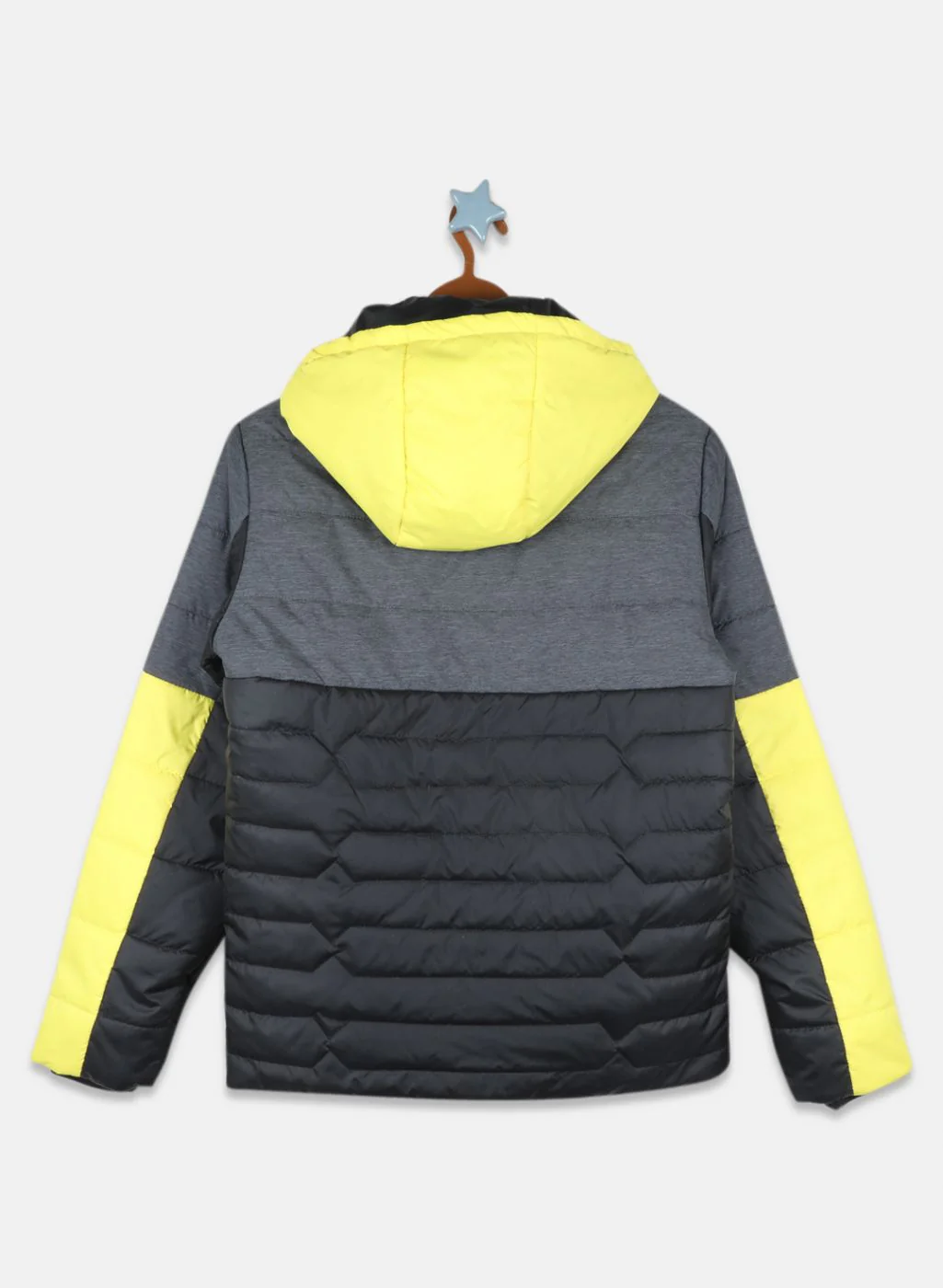 Boys Black Solid Jacket - Image 3