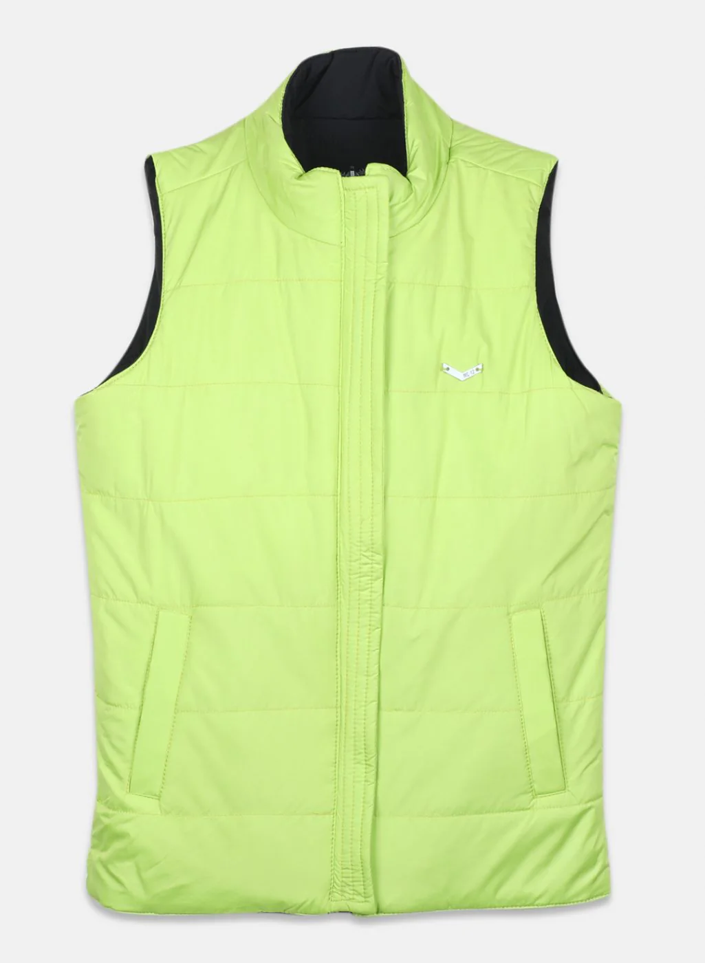 Boys Black Solid Jacket - Image 2