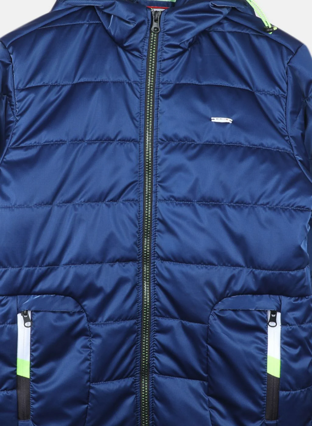 Boys Blue Printed Jacket - Image 3