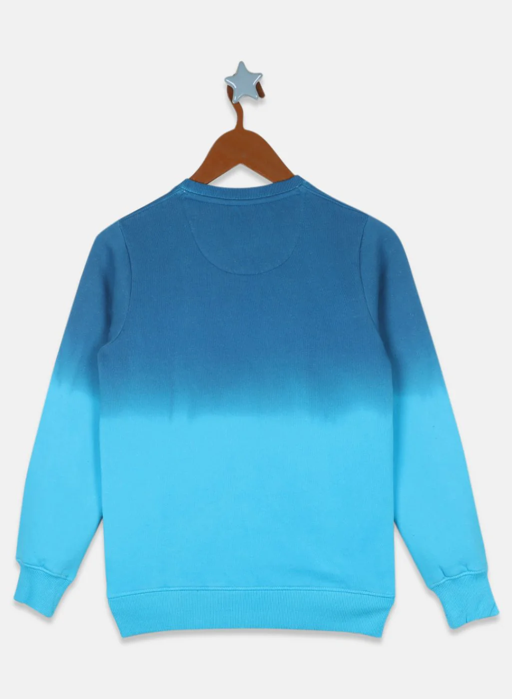 Boys Blue Printed Sweatshirt - Image 2