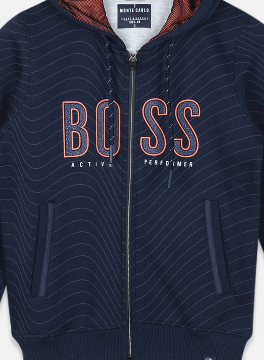 Boys Blue Printed Sweatshirt - Image 3