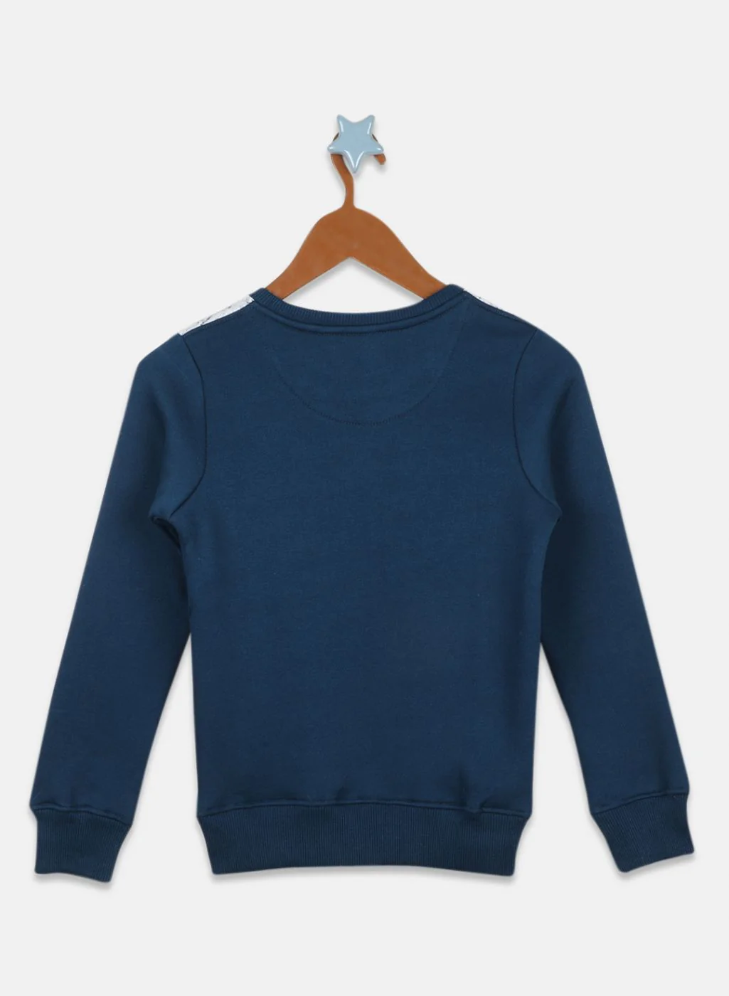 Boys Blue Printed Sweatshirt - Image 2
