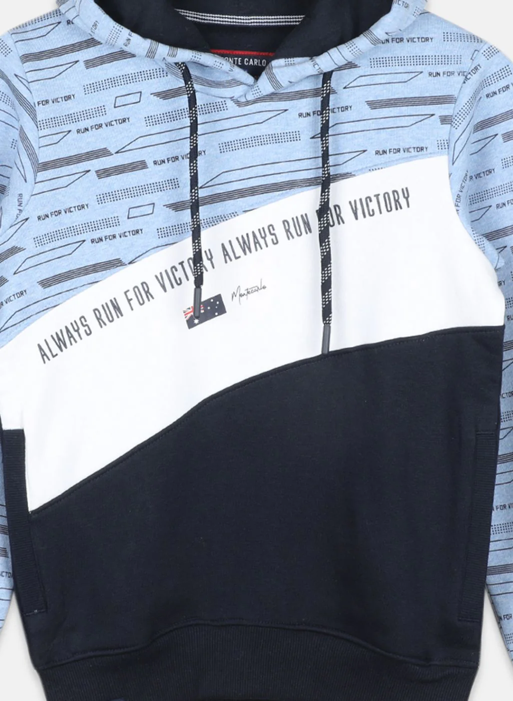 Boys Blue Printed Sweatshirt - Image 3