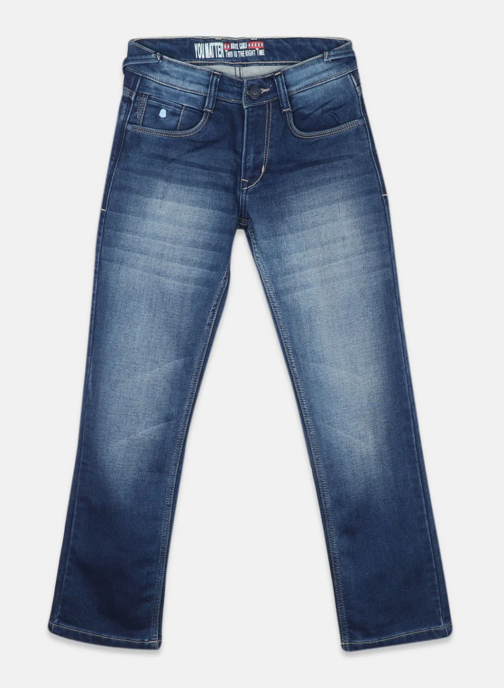 Boys Blue Regular Fit Denim