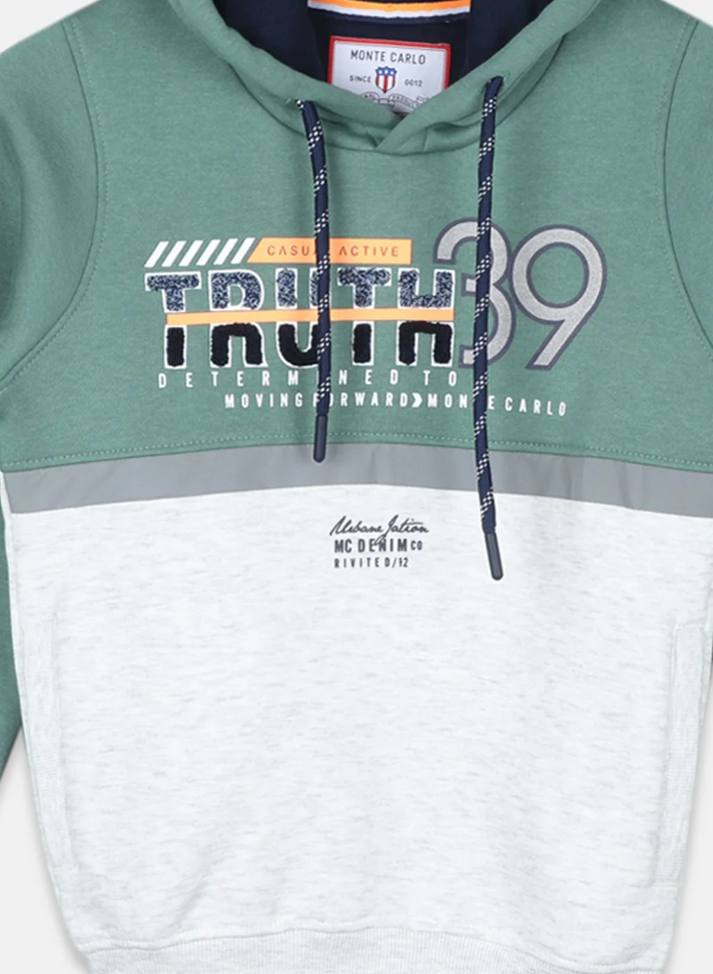 Boys Green Printed Sweatshirt - Image 3