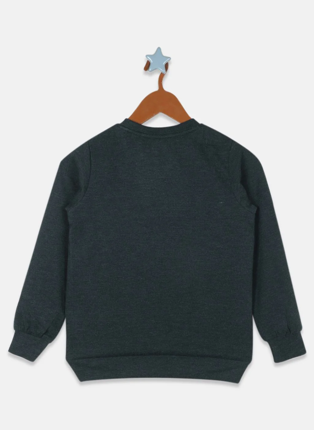Boys Green Solid Sweatshirt - Image 2