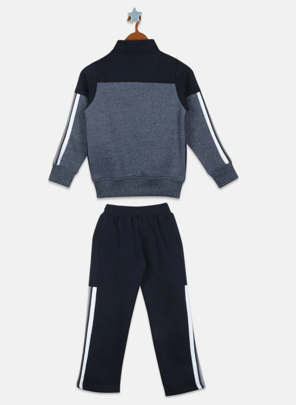 Boys Grey Printed Tracksuit - Image 2