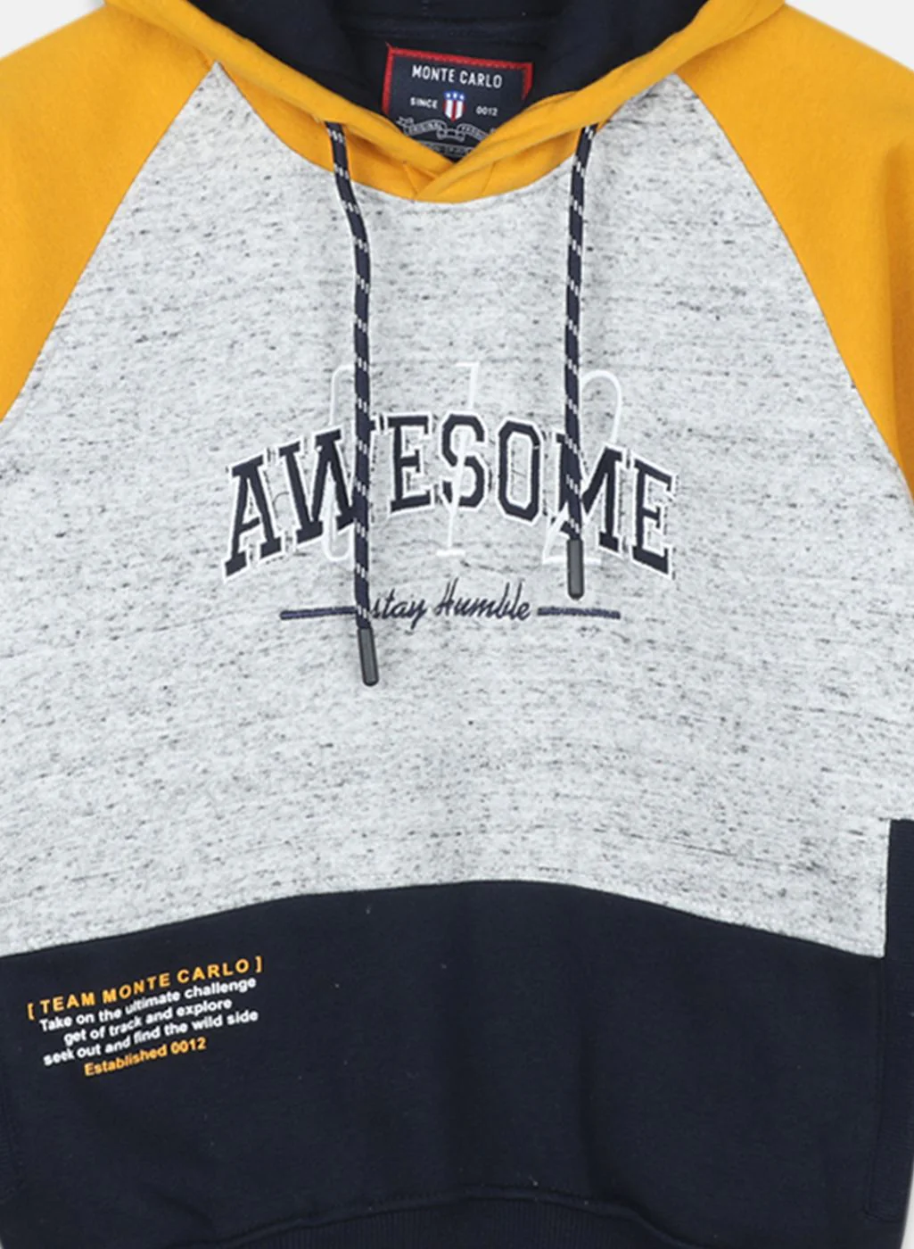 Boys Mustard Printed Sweatshirt - Image 3