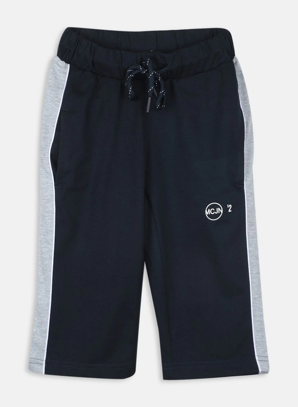 Boys NAvy Blue Printed Capri