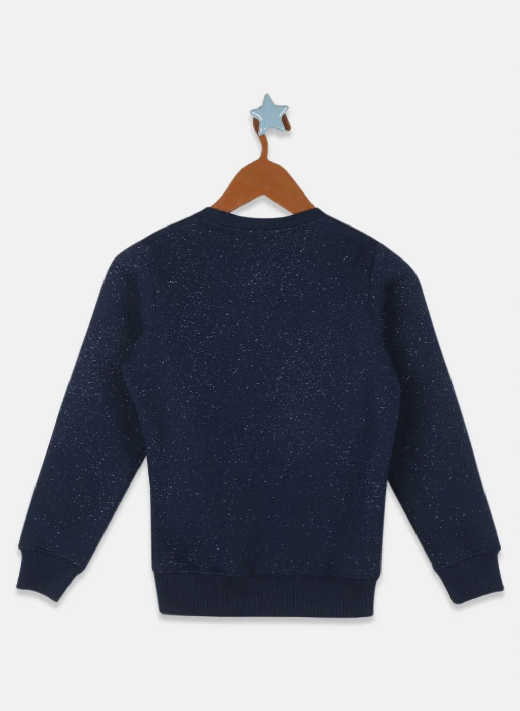 Boys NAvy Blue Printed Sweatshirt - Image 2