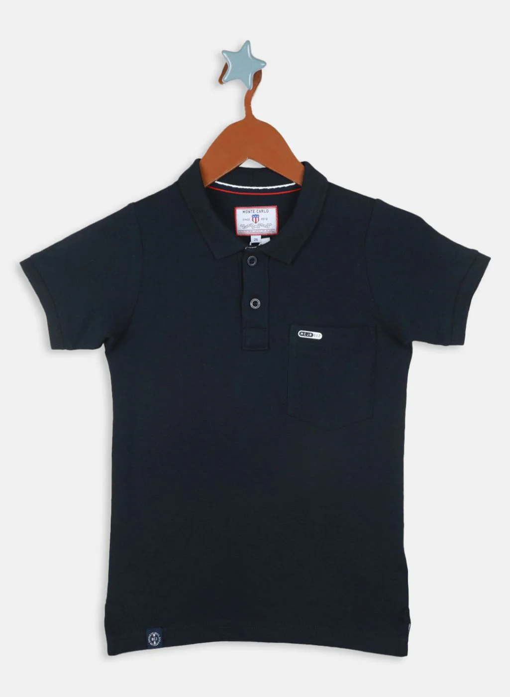 Boys Navy Blue Printed T-Shirt