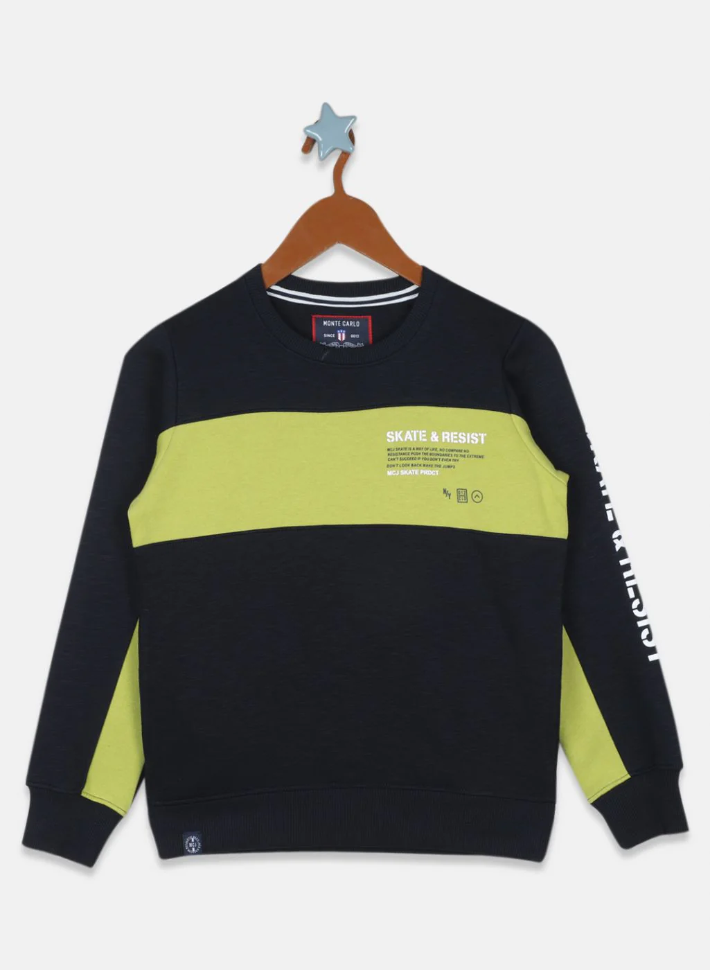 Boys NAvy Blue Printed Tracksuit - Image 3