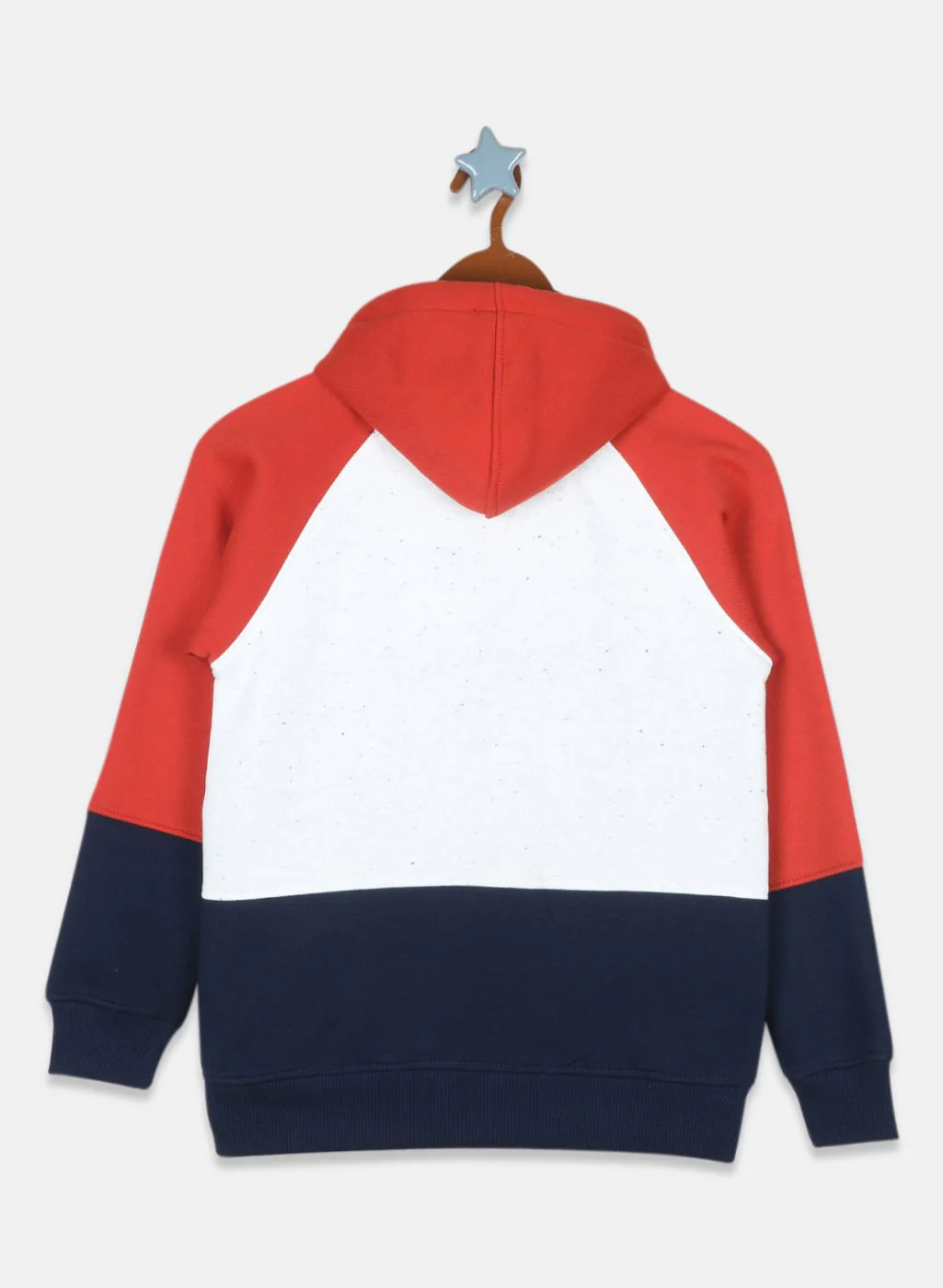 Boys NAvy Blue & Rust Orange Printed Sweatshirt - Image 2