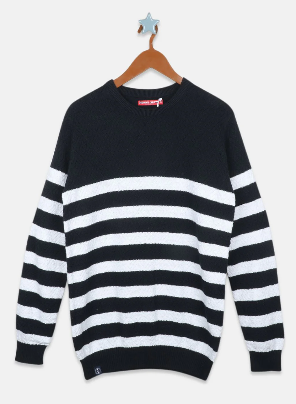 Boys NAvy Blue Stripe Pullover