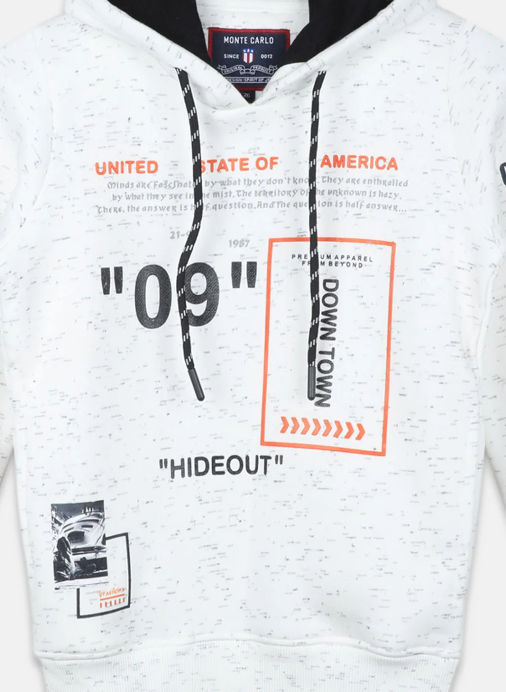 Boys Off White Printed Sweatshirt - Image 3