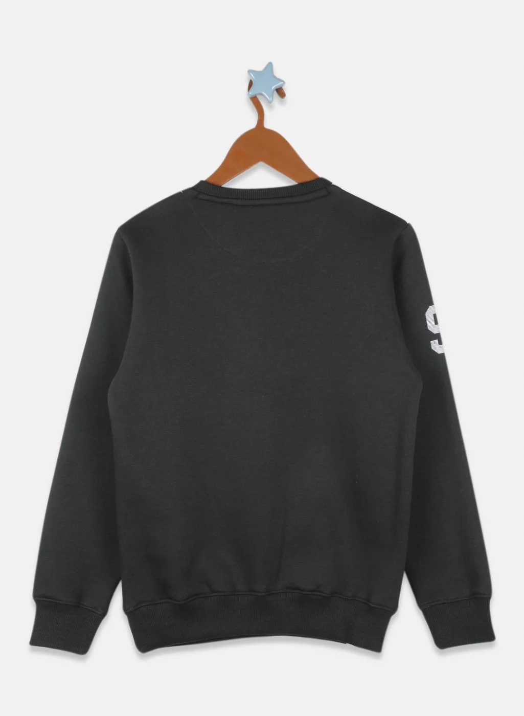 Boys Olive Printed Sweatshirt - Image 2