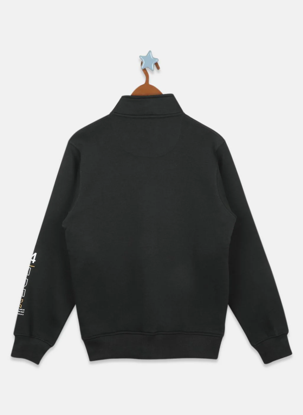 Boys Olive Printed Sweatshirt - Image 2
