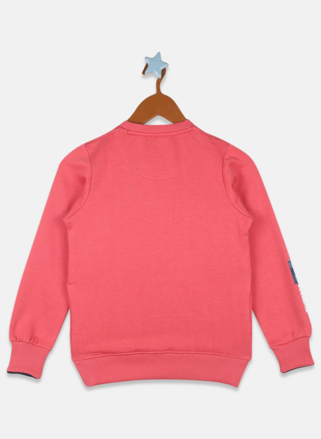 Boys Peach Printed Sweatshirt - Image 2